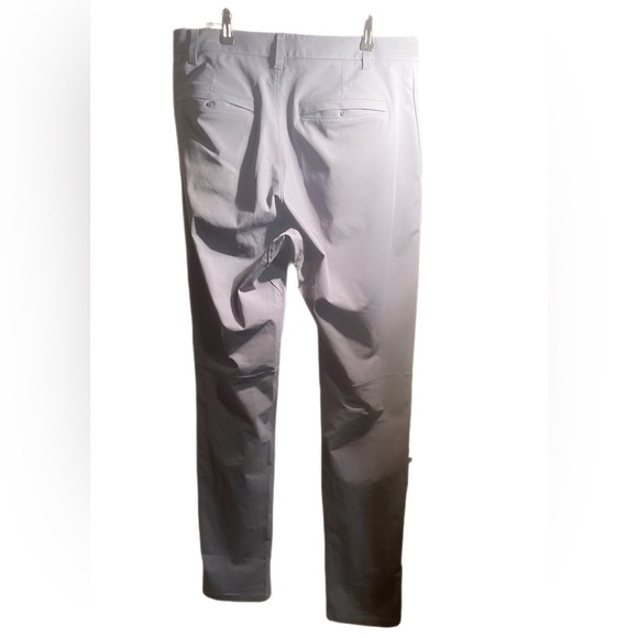 Lululemon Commission Chino Classic Fit Warpstreme stretch pockets Blue Pant 33 - Picture 3 of 4